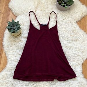 Brandy Melville burgundy tank.one size.